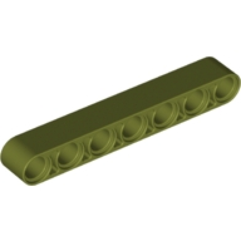 Technic, Hefbalk Dik 1x7 Olive Green